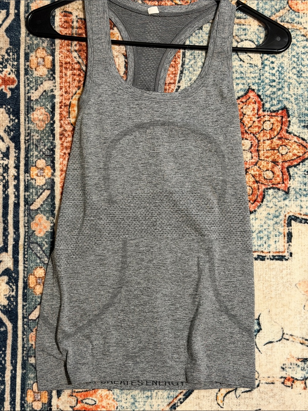 lululemon athletica Gray Seamless Racerback Tank